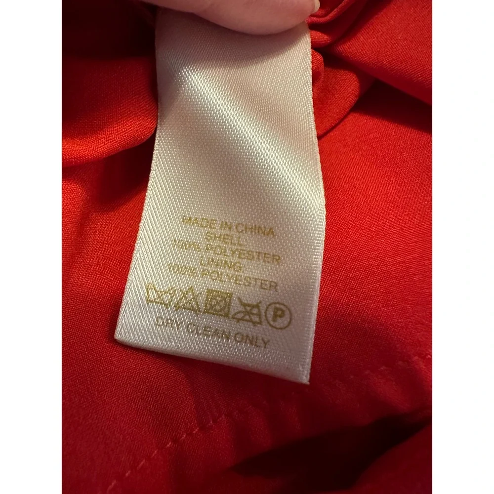 Kate Spade New York Womens Flounce Hem Dress 8 Quiet Luxury Holiday Feminine Red